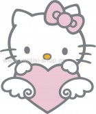  Hello Kitty με Φτερωτή Καρδούλα